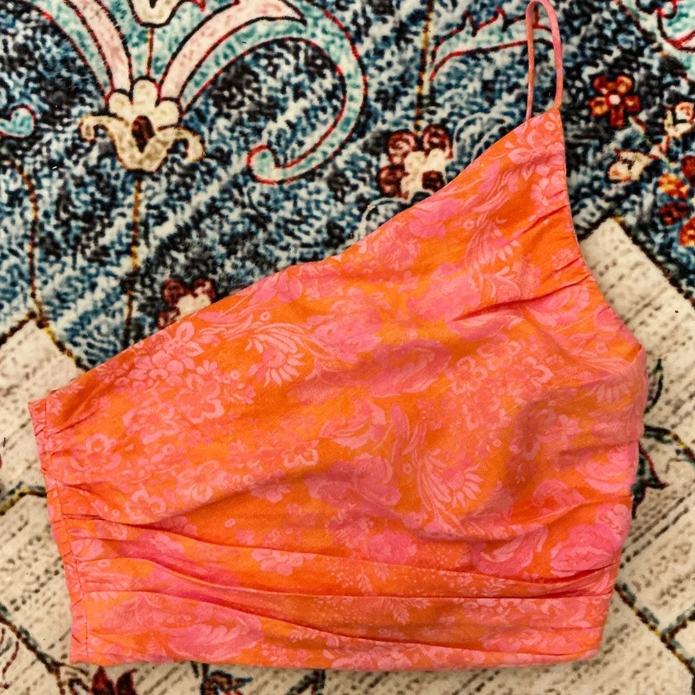 Zara Pink and Orange Floral Garment, Sz XS